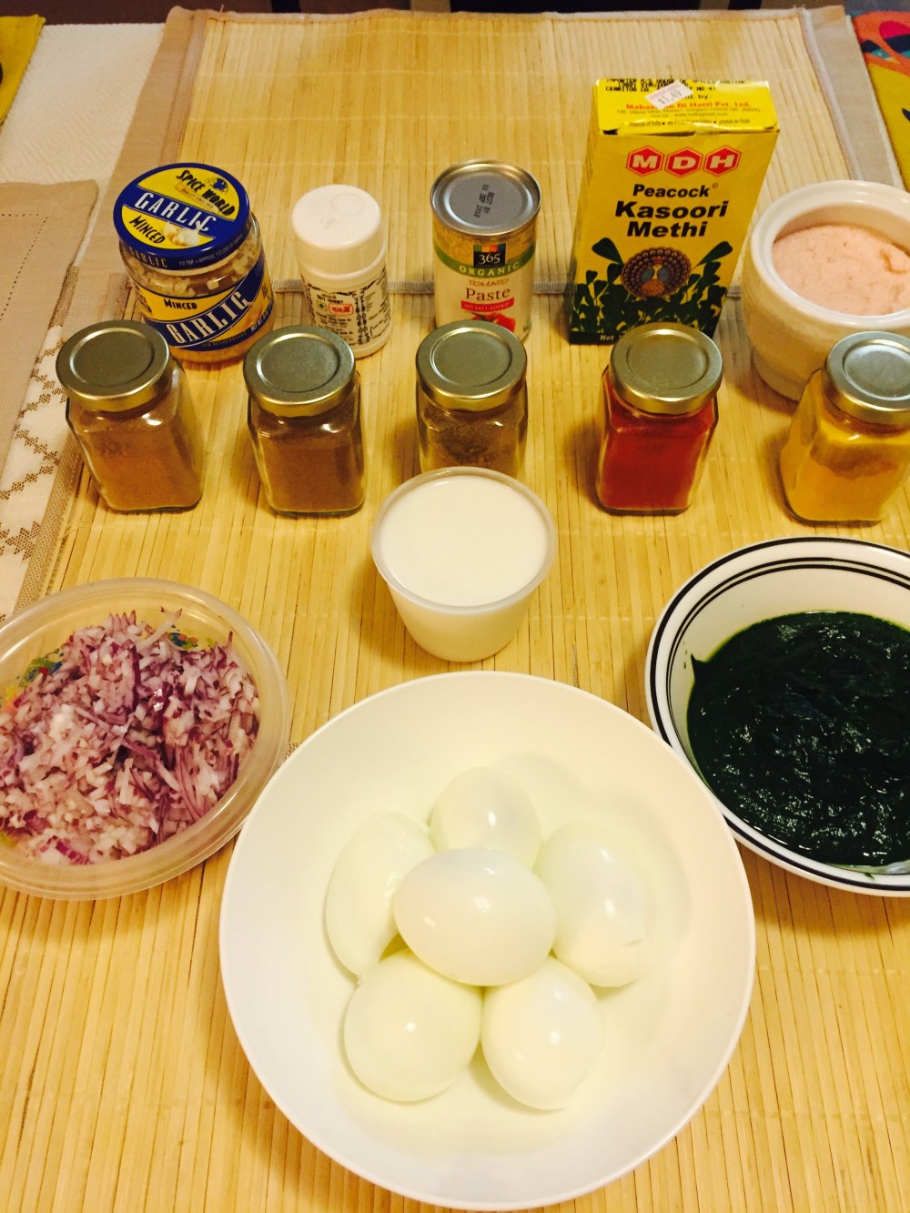 Spinach egg curry ingredients.jpg